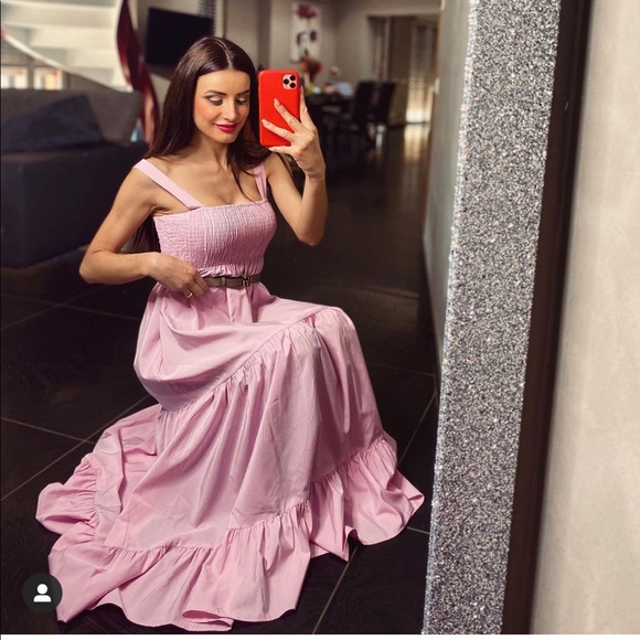 Last😍Zara  poplin midi dress bloggers fav - Picture 8 of 17